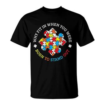 Autism Awareness Month Puzzle Aspergers Autistic Pride Gift T-Shirt | Mazezy