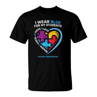 Autism Teacher Autism Awareness S For Teachers T-Shirt | Mazezy