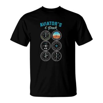 Aviators 6 Pack Tees Best Funny Gift For Pilot T-Shirt | Mazezy
