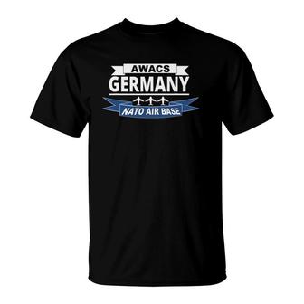 Awacs Air Base Germany Us Air Force T-Shirt | Mazezy