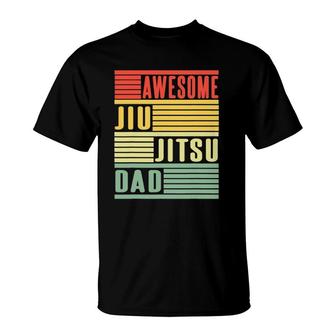 Awesome Jiu Jitsu Dad Gift T-Shirt | Mazezy