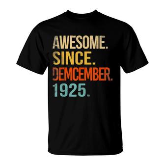 Awesome Since December 1925 96Th Birthday 96 Year Old T-Shirt | Mazezy