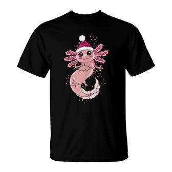 Axolotl Christmas Lights Axolotl Xmas Christmas T-Shirt | Mazezy