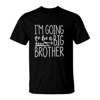 Baby Boys Im Going To Be A Big Brother Basic T-shirt - Thegiftio UK