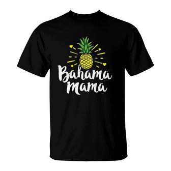 Bahama Mama Pineapple Aloha Beach Hawaii Vacation T-Shirt | Mazezy