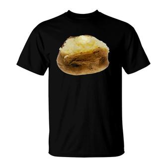 Baked Potato Jacket Fluffy Roasted Loaded Potato T-Shirt | Mazezy