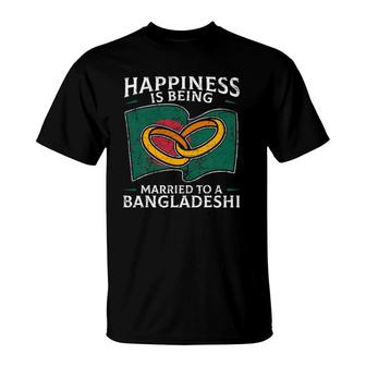 Bangladeshi Marriage Bangladesh Married Flag Wedded Culture T-Shirt | Mazezy