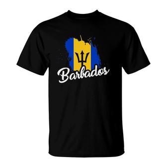 Barbados Flag Bajan Proud Roots Love Heritage Cute T-Shirt | Mazezy
