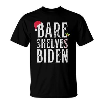Bare Shelves Biden Christmas T-Shirt | Mazezy
