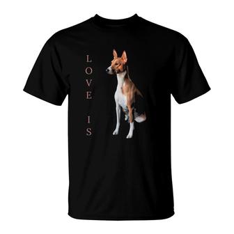 Basenji Women Men Kids Love Dog Mom Dad Pet T-Shirt | Mazezy