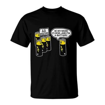 Battery Meeting Graphic T-Shirt | Mazezy