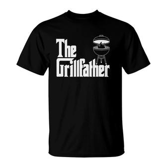 Bbq Funny Meat Love Party Grilling Lunch The Grillfather T-Shirt | Mazezy