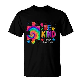 Be Kind Puzzle Pieces T-Shirt | Mazezy