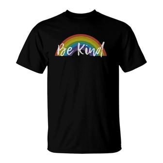 Be Kind Rainbow Lgbt Gay Pride Month Novelty Gift T-Shirt | Mazezy UK