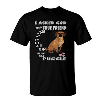 Beagle Pug Mom, Baby Puggle Dad Lover Costume, Cute Puggle T-Shirt | Mazezy
