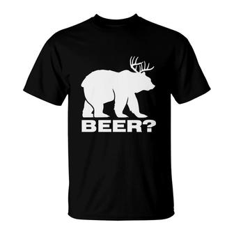 Bear Plus Deer Equals Beer T-Shirt | Mazezy