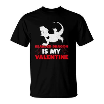 Bearded Dragon Is My Valentine Bearded Dragon Valentines Day T-Shirt | Mazezy DE