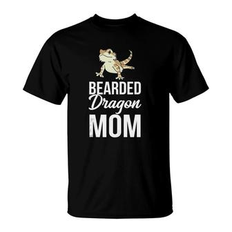 Bearded Dragon Mom Funny Lizard Lovers T-Shirt | Mazezy