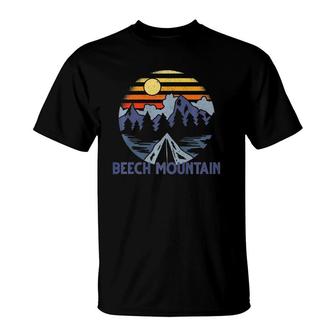 Beech Mountain, North Carolina Blue Ridge Mountains Camping Premium T-Shirt | Mazezy