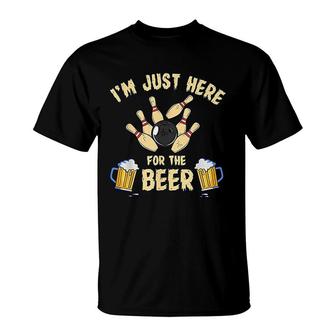 Beer Bowling Funny Team Drinking T-Shirt | Mazezy