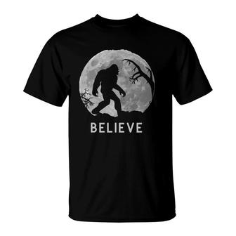 Believe Bigfoot Canadian And American Folklore T-Shirt | Mazezy