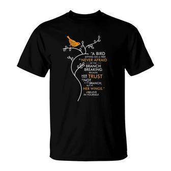 Believe Bird - Trust In Your Wings T-Shirt | Mazezy UK