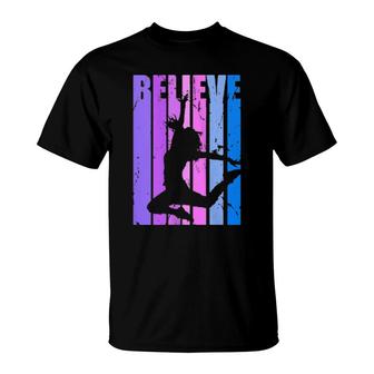 Believe Motivational Dancing Dancer Hiphop Street Dance Cool T-Shirt | Mazezy