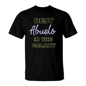Best Abuelo In The Galaxy Spanish Grandfather Latino Grandpa T-Shirt | Mazezy DE
