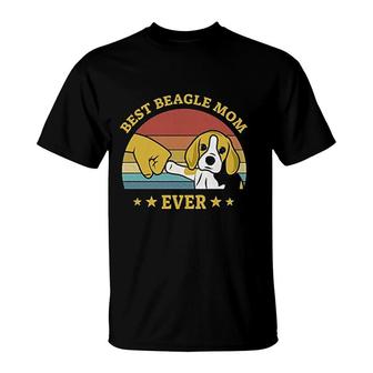 Best Beagle Mom Ever Proud Vintage Beagle Lover T-shirt - Thegiftio