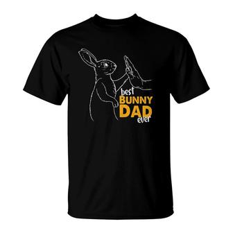 Best Bunny Dad Ever Rabbit Daddy Bunny Father T-Shirt | Mazezy