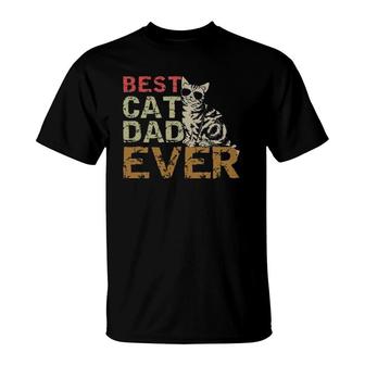 Best Cat Dad Ever Essential T-Shirt | Mazezy