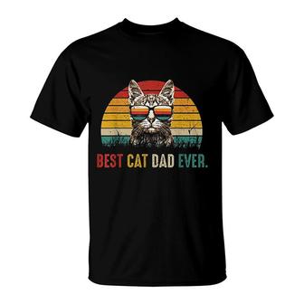 Best Cat Dad Ever Vintage Best Cat Dad Ever T-shirt - Thegiftio UK