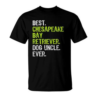 Best Chesapeake Bay Retriever Dog Uncle Ever Raglan Baseball Tee T-Shirt | Mazezy