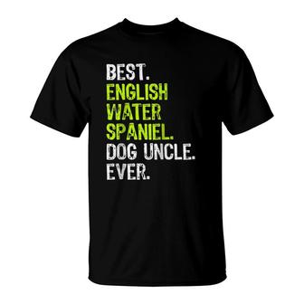 Best English Water Spaniel Dog Uncle Ever Raglan Baseball Tee T-Shirt | Mazezy