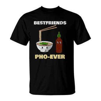 Best Friends Pho Ever Asian Food Distressed Tee T-Shirt