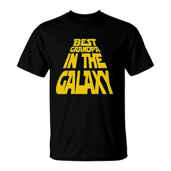 Best Grandpa In The Galaxy T-Shirt | Mazezy