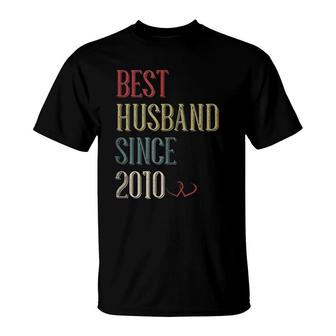 Best Husband 2010 11 Years 11Th Wedding Anniversary For Him T-Shirt | Mazezy