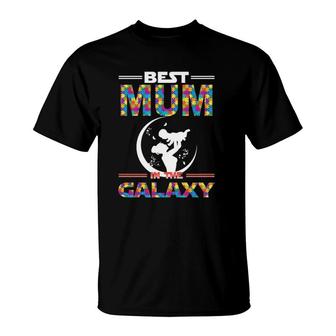 Best Mum In The Galaxy Mother And Son Color Puzzle Version T-Shirt | Mazezy