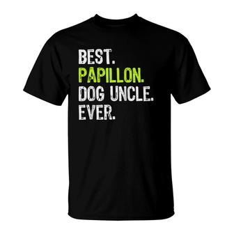 Best Papillon Dog Uncle Ever Raglan Baseball Tee T-Shirt | Mazezy