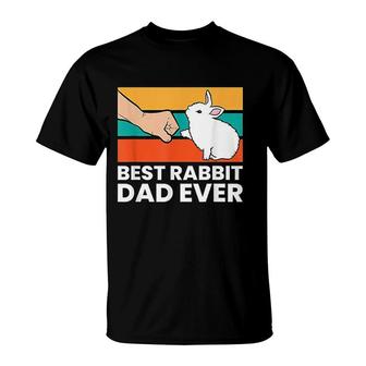 Best Rabbit Dad Ever Funny Dad Rabbit T-Shirt - Thegiftio