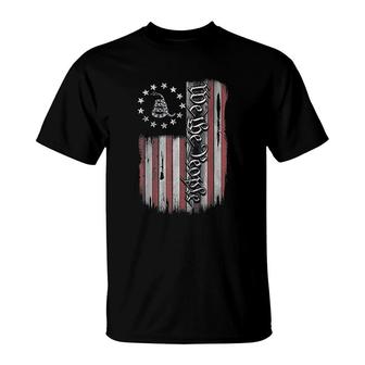 Betsy Ross Gadsden We The People Flag T-Shirt | Mazezy