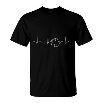 Betta Fish Heartbeat Funny Cute Pet Owner Gift T-Shirt | Mazezy