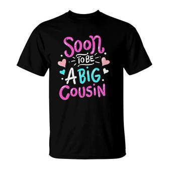 Big Cousin Baby Announcement Cute Gift T-Shirt | Mazezy