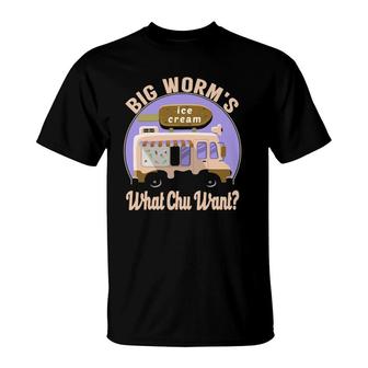 Big Worms Ice Cream T T-Shirt | Mazezy