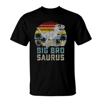 Bigbrosaurusrex Dinosaur Big Bro Saurus Brother Family T-Shirt | Mazezy