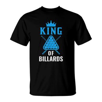 Billard König Lustiger 8 Ball Spieler T-Shirt | Mazezy