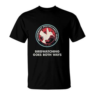 Birdwatching Goes Both Ways T-Shirt | Mazezy