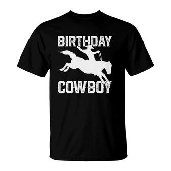 Birthday Cowboy Rodeo Themed Party T-Shirt | Mazezy