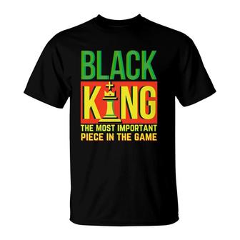 Black Dad Father's Day Juneteenth Black King Most Important T-Shirt | Mazezy