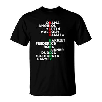Black History Month African American Love Men Women Unity T-Shirt | Mazezy
